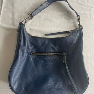 Marc Jacobs Navy Leather Hobo Bag